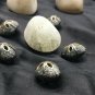 Pave Diamond Cutting Beads 925 Silver Diamond Beads Findings Oval Diamond Beads.