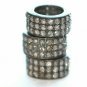 8mm Rondelle Spacers Beads Pave Diamond Beads 925 Silver Wholesale Beads Supply.