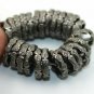 Pave Diamond Roundels Beads 925 Silver Spacer Beads Diamond Jewelry Findings.