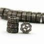 Pave Diamond Rondelle Beads 925 Silver Diamond Necklace Spacer Beads Findings.