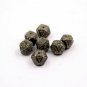Octagon Shape Spacers Beads Pave Diamond 925 Silver Handmade Wholesale Beads.