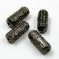 Spacer Beads Pave Diamond Long Cylinder Beads 925 Silver Wholesale Beads Finding