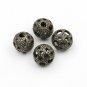Filigree Ball Beads Pave Diamond Round Beads 925 Silver Diamond Jewelry Findings