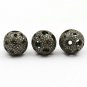Filigree Ball Beads Pave Diamond Round Beads 925 Silver Diamond Jewelry Findings