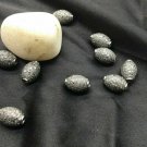 Pave Diamond Tumble Beads 925 Silver Diamond Beads Findings Oval Diamond Beads.
