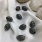 Pave Diamond Tumble Beads 925 Silver Diamond Beads Findings Oval Diamond Beads.