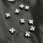Pave Diamond Cross Beads 925 Silver Diamond Beads Additional Jewelry Beads.