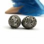 Pave Diamond Filigree Beads 925 Silver Diamond Beads Findings Necklace Making.
