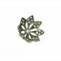 Beads Caps Findings 925 Silver Pave Diamond Beads Caps Wholesale Jewelry Finding