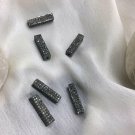 Pave Diamond Rectangle Beads 925 Silver Diamond Beads For Jewelry Making. Pave Diamond Rectangle Beads 925 Silver Diamond Beads For Jewelry Making.