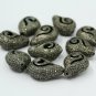 Pave Diamond Filigree Beads 925 Silver Designer Diamond Necklace Beads Findings.