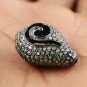 Pave Diamond Filigree Beads 925 Silver Designer Diamond Necklace Beads Findings.