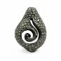 Pave Diamond Filigree Beads 925 Silver Designer Diamond Necklace Beads Findings.