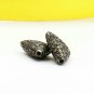 Pave Diamond Triangle Shape Beads 925 Silver Diamond Beads Supplies Findings.