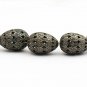 Filigree Beads Pave Diamond Oval Beads 925 Silver Diamond Additional Findings.