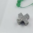 Cross Beads Diamond Cross Spacers Beads 925 Silver Jewelry Findings Wholesale.