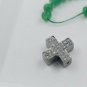 Cross Beads Diamond Cross Spacers Beads 925 Silver Jewelry Findings Wholesale.
