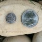 Pave Diamond Flat Beads 925 Silver 13mm Round Diamond Beads Jewelry Findings.