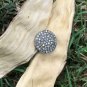 Pave Diamond Flat Beads 925 Silver 13mm Round Diamond Beads Jewelry Findings.