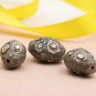 Pave Polki Beads Diamond Findings 925 Silver Spacers Beads Necklace Findings.