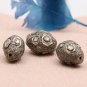 Pave Polki Beads Diamond Findings 925 Silver Spacers Beads Necklace Findings.