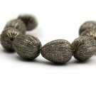 Pear Shape Pave Diamond Beads 925 Silver Handmade Findings Spacers Pave Beads.