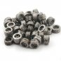 Pave Diamond 1pc Diamond Spacer Beads 925 Sterling Silver, Rondelles Beads.