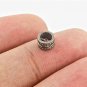 Pave Diamond 1pc Diamond Spacer Beads 925 Sterling Silver, Rondelles Beads.