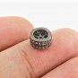 Pave Diamond 1pc Diamond Spacer Beads 925 Sterling Silver, Rondelles Beads.