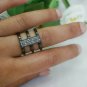 Diamond Bar Ring 952 Silver Handmade Jewelry Wedding Anniversary Gift Bar Ring.