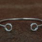 Pave Diamond Cuff Bracelet 925 Silver Diamond Fashion Birthday Bracelet Gift.