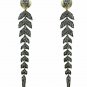 Leaf Pave Diamond Drop Earring 925 Silver Diamond Earring For Christmas Gift.