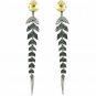 Leaf Pave Diamond Drop Earring 925 Silver Diamond Earring For Christmas Gift.