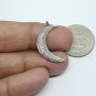 4 pcs lot Pave Diamond Moon Pendant 925 Silver Diamond Moon Pendant