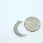 4 pcs lot Pave Diamond Moon Pendant 925 Silver Diamond Moon Pendant