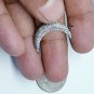 4 pcs lot Pave Diamond Moon Pendant 925 Silver Diamond Moon Pendant