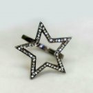 Natural Pave Diamond Star Ring 925Silver Handmade Jewelry Birthday Gift For Girl