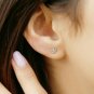 Diamond Studs Earring 14k Solid Gold Diamond Floral Studs Earring Wedding Gift.
