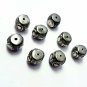 Polki Design Rosecut Pave Diamond Beads 925 Silver Handmade Flat Diamond Beads.