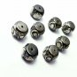 Polki Design Rosecut Pave Diamond Beads 925 Silver Handmade Flat Diamond Beads.