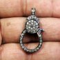 Wholesale 10Pc Pave Diamond Lobster Clasp 925 Silver Diamond Necklace Connector.