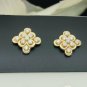 14k Solid Gold Minimalist Square Earring Natural Diamond Dainty Bridal Earring.