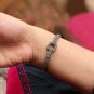 Pave Diamond Belt Theme Bracelet 925 Sterling Silver Diamond Bracelets band