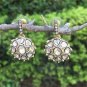 Pave Diamond Earring Rose Cut Diamond Dangle Earring 925 Silver Diamond Gift.