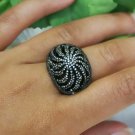 Pave Diamond Dome Ring 925 Silver Diamond Handmade Ring Perfect Wedding Gift. Pave Diamond Dome Ring 925 Silver Diamond Handmade Ring Perfect Wedding Gift.