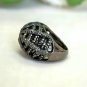 Pave Diamond Web Dome Ring 925 Silver Diamond Perfect Wedding Day Ring Gift.