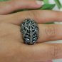 Pave Diamond Web Dome Ring 925 Silver Diamond Perfect Wedding Day Ring Gift.