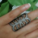 Pave Diamond Victorian Ring 925 Silver Handmade Diamond Ring for Christmas Pave Diamond Victorian Ring 925 Silver Handmade Diamond Ring for Christmas