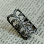 Pave Diamond Victorian Ring 925 Silver Handmade Diamond Ring for Christmas