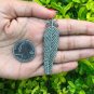 Feather Pendant Pave Diamond Pendant 925 Silver Diamond Pendant For Birthday.
